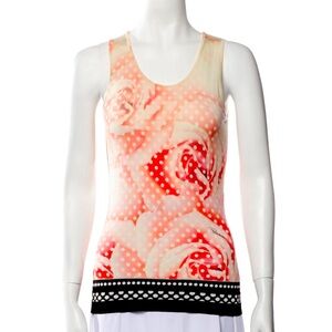 Roberto Cavalli Printed Scoop Top
